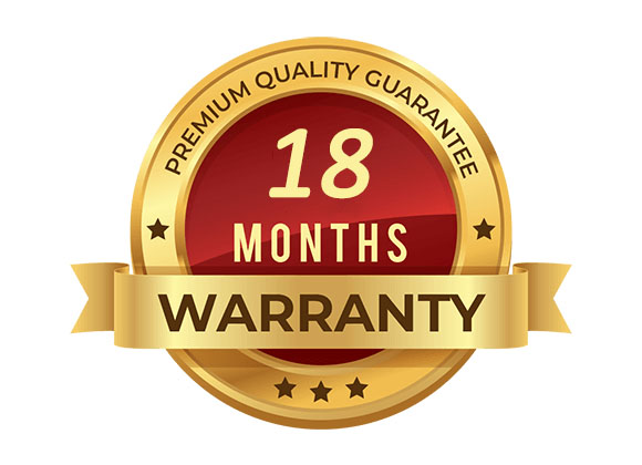 18 months warranty from date of shipment